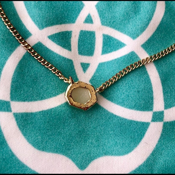 LIMITED EDITION Kendra Gold Necklace White Drusy - Picture 4 of 4